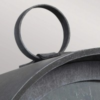 Mała latarnia naścienna Hodges - 1 źródło światła - Popielaty