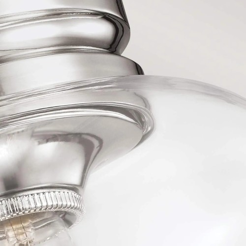 Plafon Hounslow - 1 źródło światła - Polerowany nikiel