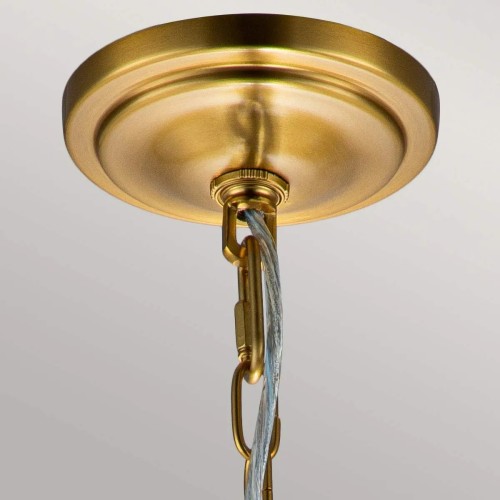 Lampa wisząca Hounslow - 1 źródło światła - Oksydowany mosiądz