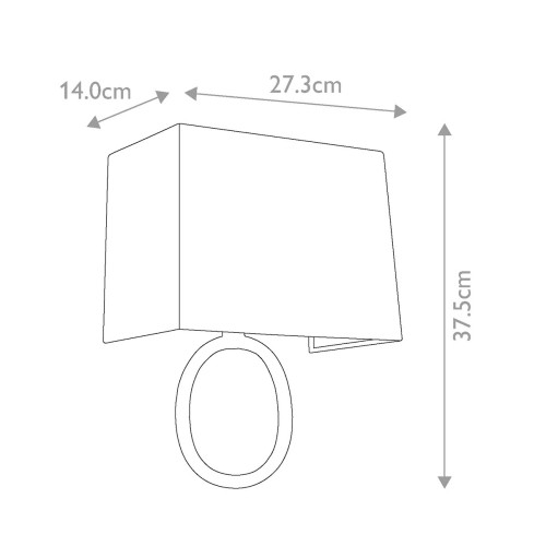 Kinkiet Indo - 1 źródło światła - Postarzane żelazo