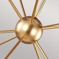 Żyrandol Jax - 10 źródeł światła - Oksydowany mosiądz