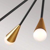 Żyrandol Jax - 10 źródeł światła - Czarny