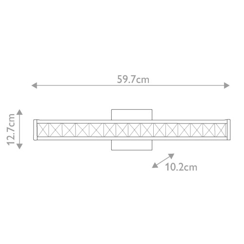 Kinkiet LED Jessie - Polerowany chrom