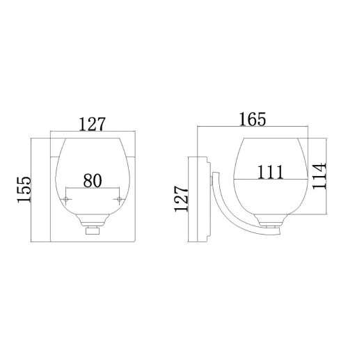 Kinkiet Kalli - 1 źródło światła - Polerowany chrom