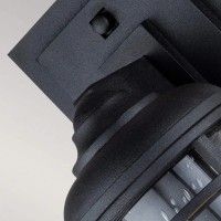 Mała latarnia naścienna Lighthouse - 1 źródło światła - Teksturowana czerń