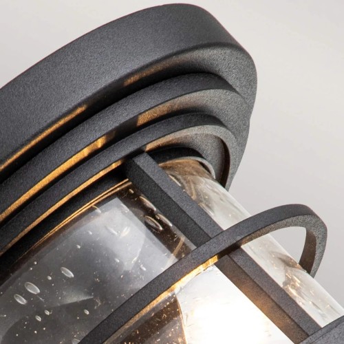 Plafon Lighthouse - 2 źródła światła - Teksturowana czerń