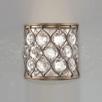 Kinkiet Lucia - 1 źródło światła - Oksydowane srebro