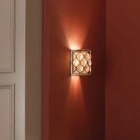 Kinkiet Lucia - 1 źródło światła - Oksydowane srebro