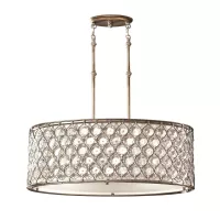 Lampa wisząca Lucia - 3 źródła światła - Oksydowane srebro - Wersja A
