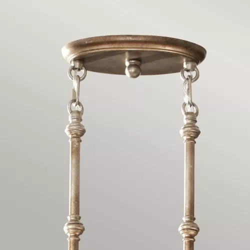 Lampa wisząca Lucia - 3 źródła światła - Oksydowane srebro - Wersja A