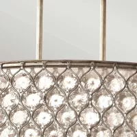 Lampa wisząca Lucia - 3 źródła światła - Oksydowane srebro - Wersja A