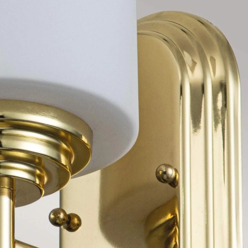 Kinkiet Malibu - 1 źródło światła - Polerowany mosiądz