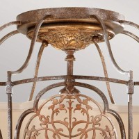 Półplafon Marcella - 3 źródła światła - Brytyjski brąz