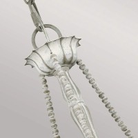 Żyrandol Maryville - 3 źródła światła - Przecierany szary