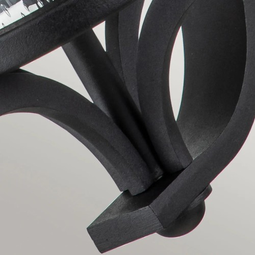 Mała latarnia naścienna Merrill - 1 źródło światła - Czarny