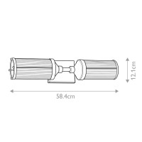 Kinkiet Paulson - 2 źródła światła - Chrom