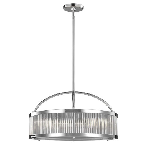 Lampa wisząca Paulson - 6 źródeł światła - Chrom