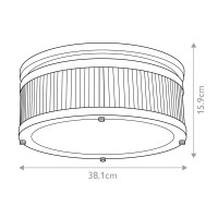 Plafon Paulson - 4 źródła światła - Chrom