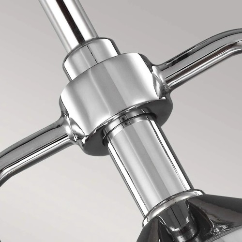 Mała lampa wisząca Paulson - 1 źródło światła - Chrom