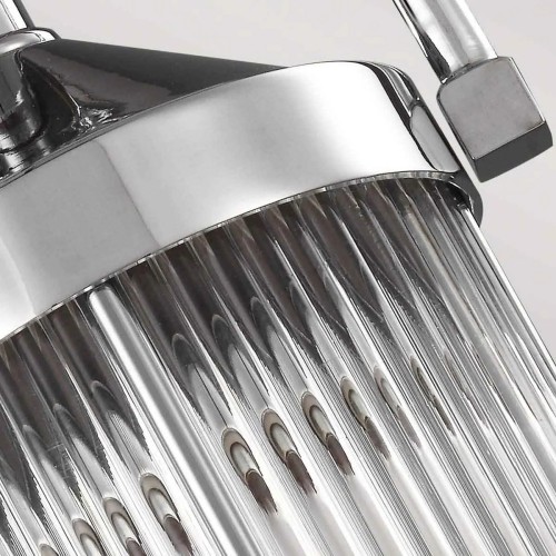 Mała lampa wisząca Paulson - 1 źródło światła - Chrom