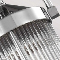 Mała lampa wisząca Paulson - 1 źródło światła - Chrom