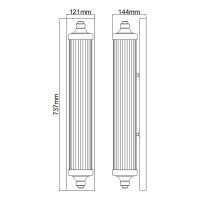 Kinkiet Paulson - 4 źródła światła - Chrom