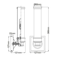 Kinkiet Payne - 1 źródło światła - Polerowany chrom