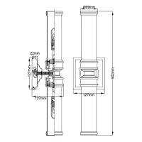 Kinkiet Payne - 2 źródła światła - Polerowany chrom