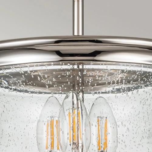 Półplafon Pickering Lane - 3 źródła światła - Polerowany nikiel