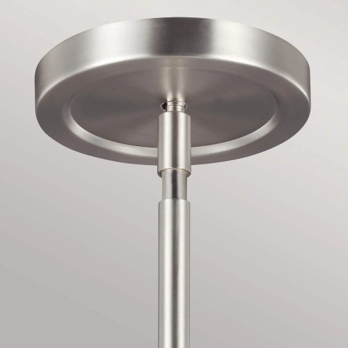 Lampa wisząca Prospect Park - 4 źródła światła - Satynowy nikiel, chrom