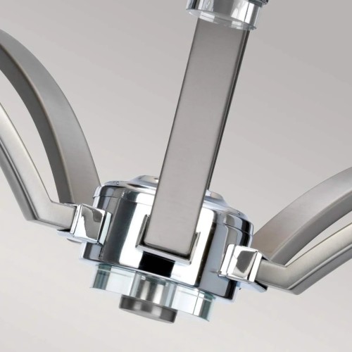 Żyrandol Prospect Park - 5 źródeł światła - Satynowy nikiel, chrom