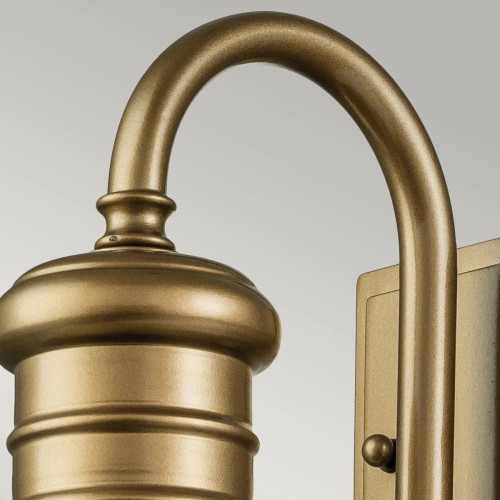 Mała latarnia naścienna Redding Station - 1 źródło światła - Postarzany brąz