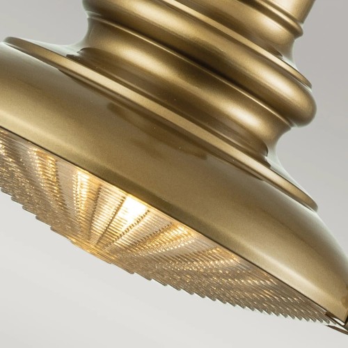 Średnia latarnia wisząca Redding Station - 1 źródło światła - Postarzany brąz