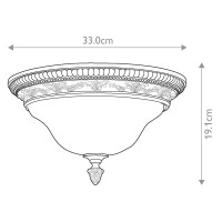 Plafon Sonoma Valley - 2 źródła światła - Szylkretowy