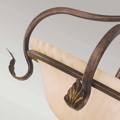 Półplafon Sonoma Valley - 3 źródła światła - Szylkretowy