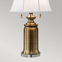 Lampa stołowa Stateroom - 2 źródła światła - Mosiądz