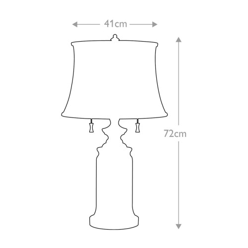 Lampa stołowa Stateroom - 2 źródła światła - Mosiądz