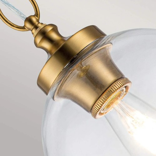 Lampa wisząca Tabby - 1 źródło światła - Oksydowany mosiądz