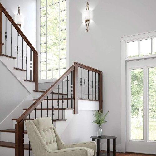 Kinkiet Tilling - 1 źródło światła - Postarzane złoto