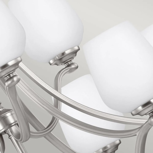 Żyrandol Vintner - 9 źródeł światła - Satynowy nikiel