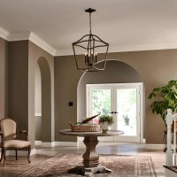 Lampa wisząca Yarmouth - 6 źródeł światła - Postarzany mosiądz