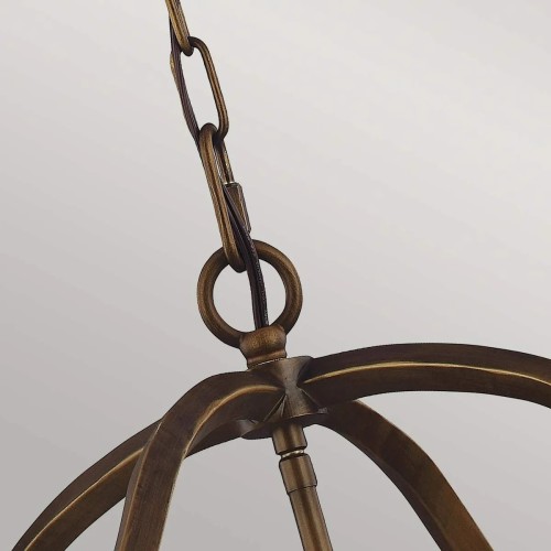 Lampa wisząca Yarmouth - 6 źródeł światła - Postarzany mosiądz