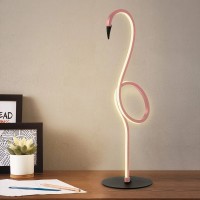 Lampa stołowa LED Flamingo - Różowy