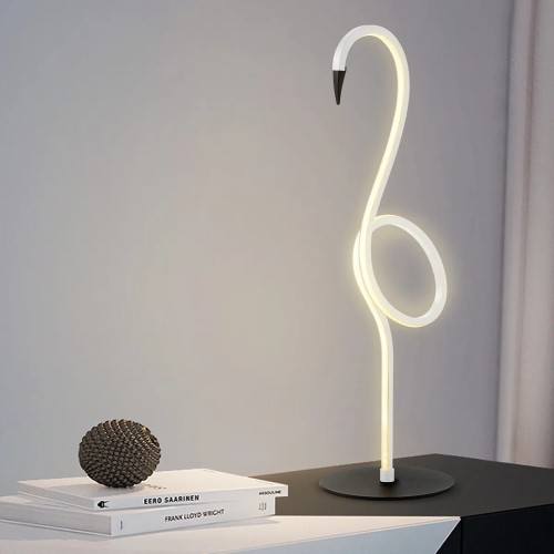 Lampa stołowa LED Flamingo - Biały