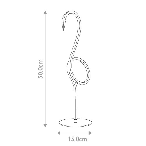 Lampa stołowa LED Flamingo - Biały