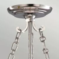 Mała lampa wisząca Finsbury Park - 3 źródła światła - Polerowany nikiel