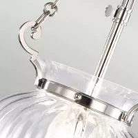 Mała lampa wisząca Finsbury Park - 3 źródła światła - Polerowany nikiel