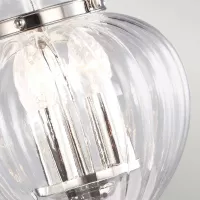 Mała lampa wisząca Finsbury Park - 3 źródła światła - Polerowany nikiel
