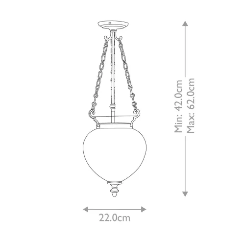 Mała lampa wisząca Finsbury Park - 3 źródła światła - Polerowany nikiel
