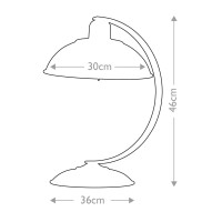 Lampa stołowa Franklin - 1 źródło światła - Kremowy